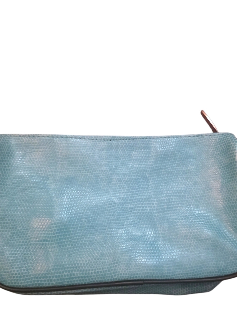 Lancome Aqua Textured Wristlet Clutch with Black Trim - Picture 2 of 5